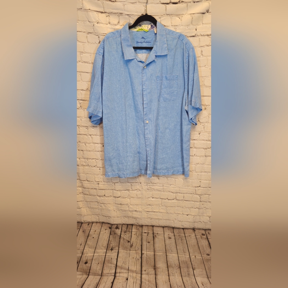 Tommy Bahama Sky Blue Casual Button Down Shirt